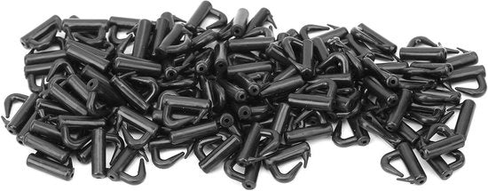 Visgerei Premium Accessori - 120 pezzi - Nero Plastico - 13mm