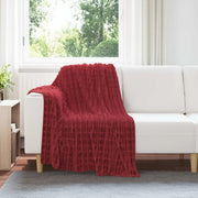 Coperta Rosso Bordeaux 150 x 130 cm Panno 42016937