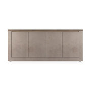 Buffet SASHA – 4 porte con LED – Bronzo e piano in legno Mercurio