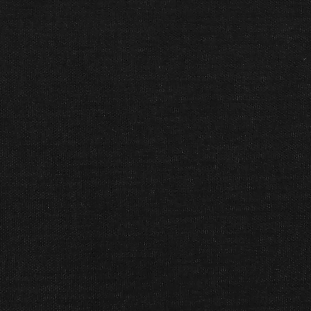 Testiera ad Orecchio Nera 93x23x78/88 cm in Tessuto 3116988