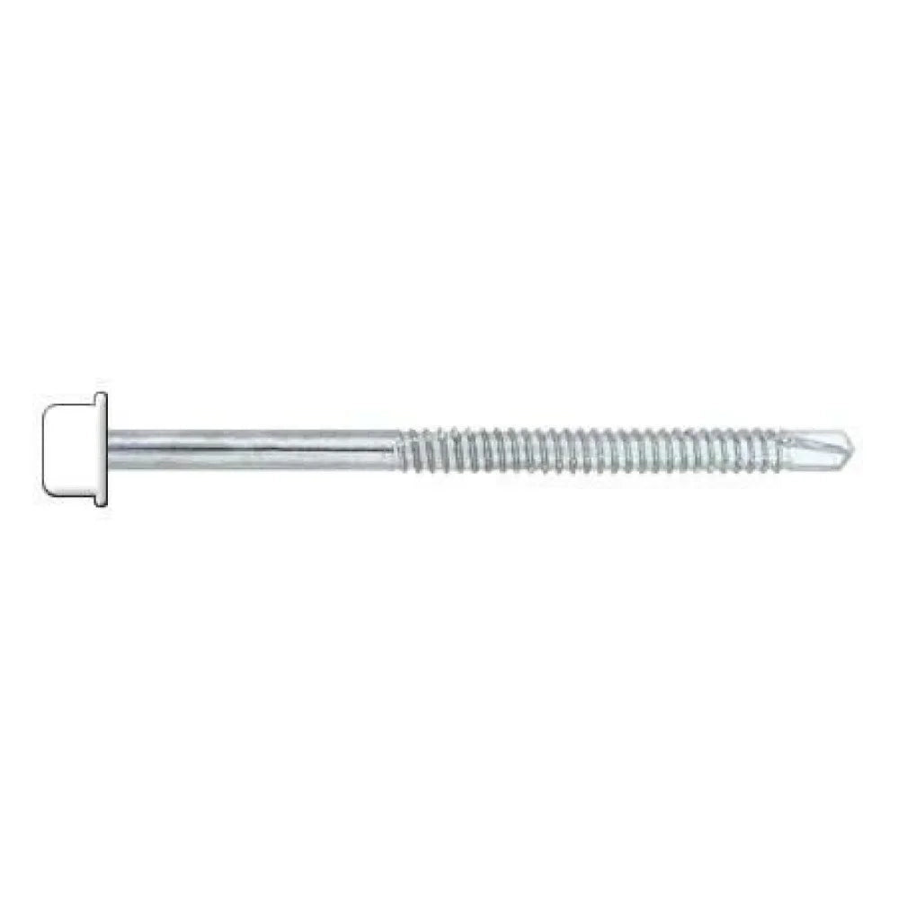 Vite autofilettante sandwich met allo 6,3x120 bianca pz.100 b07r4