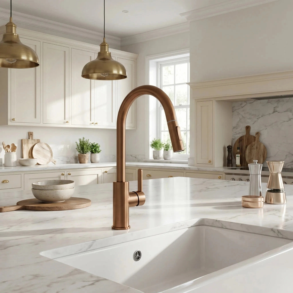 Rubinetto Da Cucina Rea Ontario Brush Copper