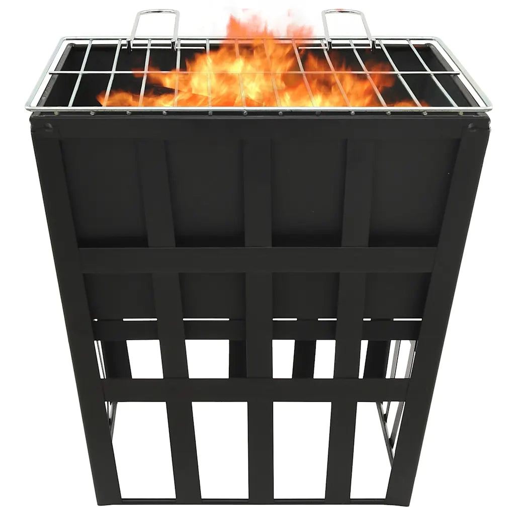 Braciere e Barbecue 2 in 1 34x34x48 cm in Acciaio 315089