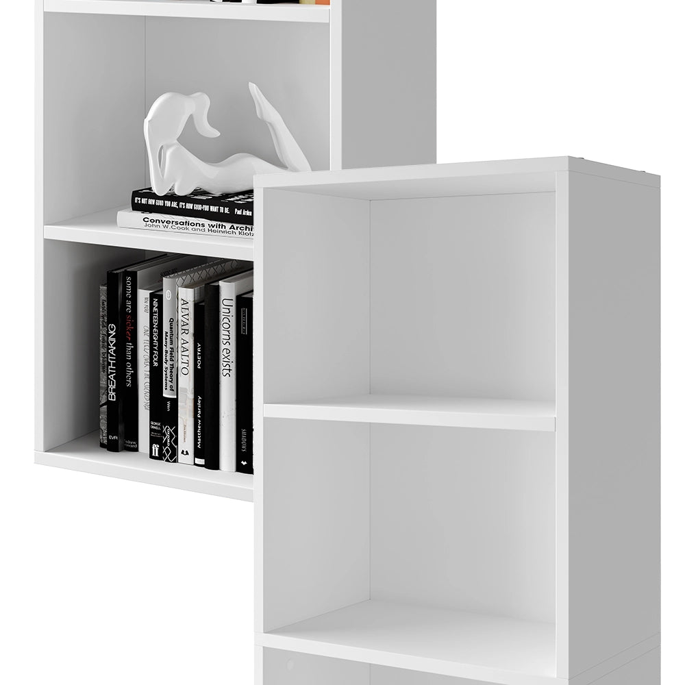 Vicco Scaffale Bianco 40 x 132 cm con 5 scomparti