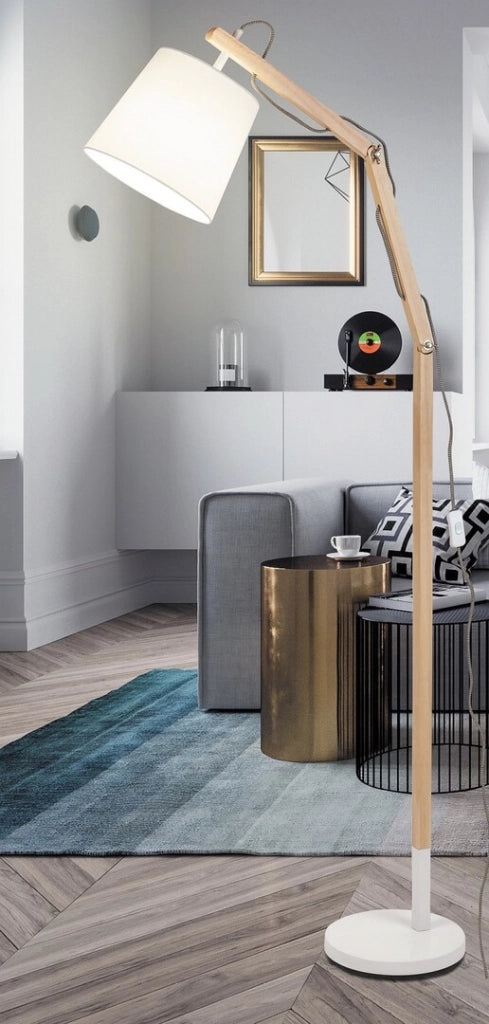 Lampada da terra in legno regolabile E27 60W Rabalux Thomas 4192