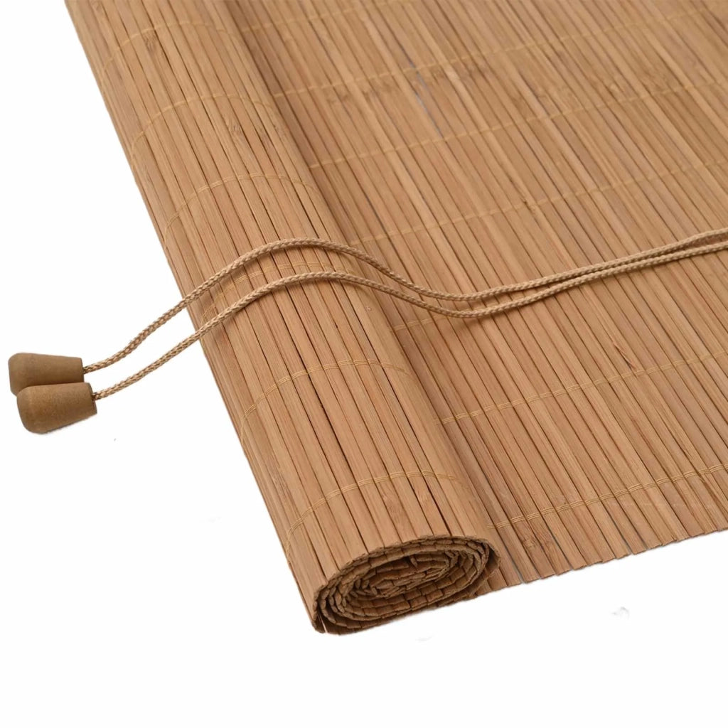 Tenda a rullo con tende Marrone 120 x 220 cm Bambù 42006857
