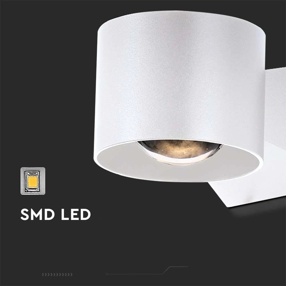 Applique LED V-TAC 5W su/giù bianca IP65 VT-1179 500lm