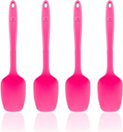 Set di Cucchiai da Cucina Versatili da 4 in Rosa per Cucinare e Servire