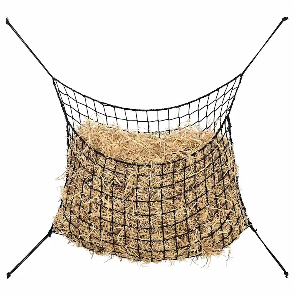 Reti da Fieno 2pz Rettangolari Neri 90x60 cm in PP 4012303