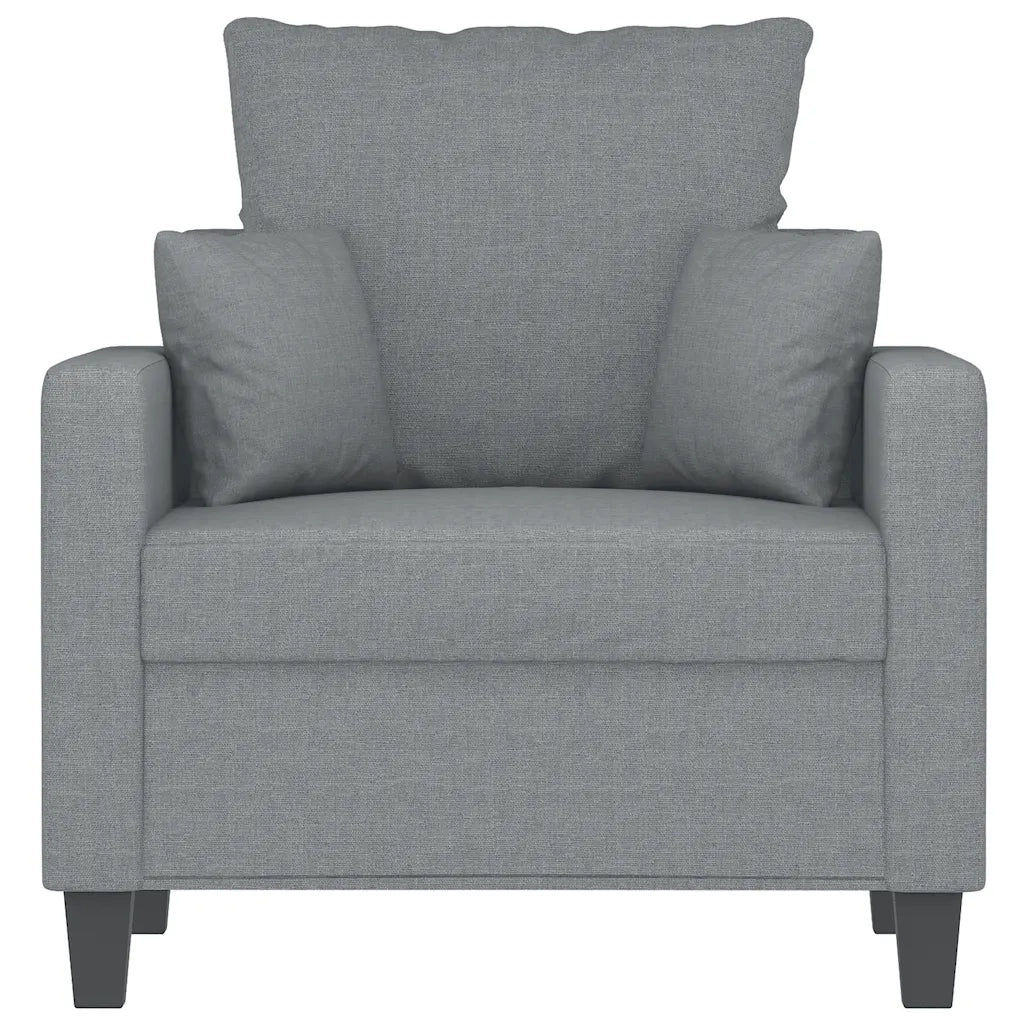 Poltrona Grigio Chiaro 60 cm in Tessuto 359251