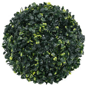 Sfere di Bosso Artificiale con Luci LED 2 pz Verdi 45 cm 3335896