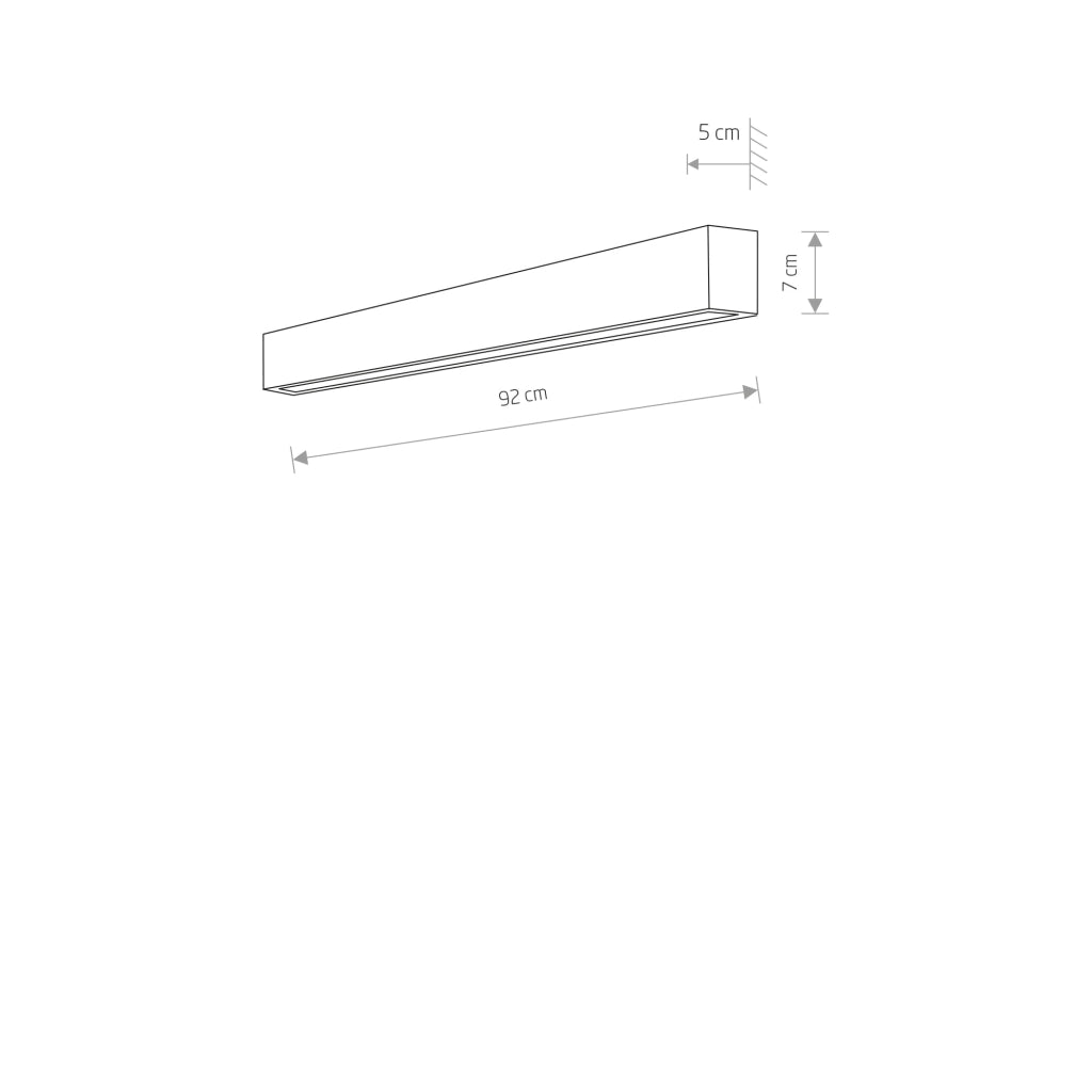 Applique Nowodvorski Straight 7567 bianca LED T8 92cm