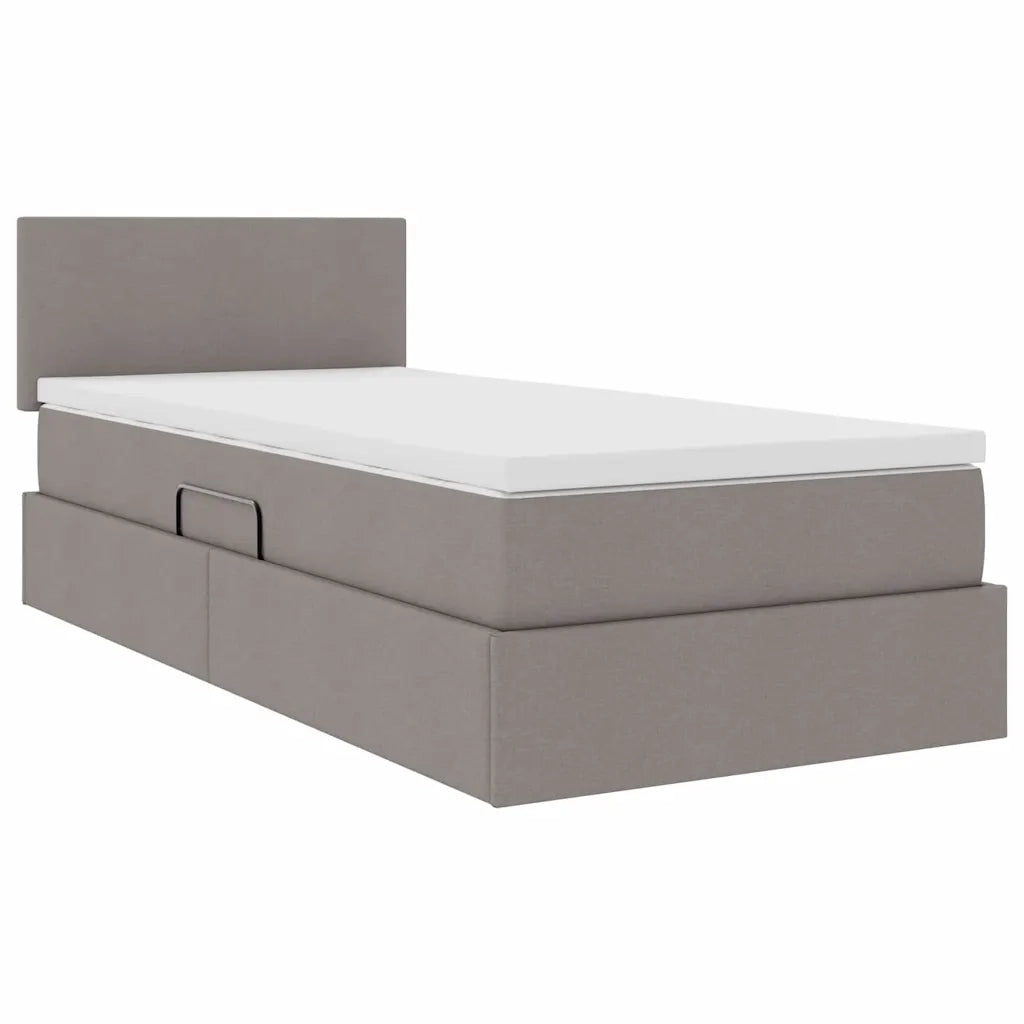 Letto con contenitore e LED con led Talpa 90 x 190 cm Tessuto