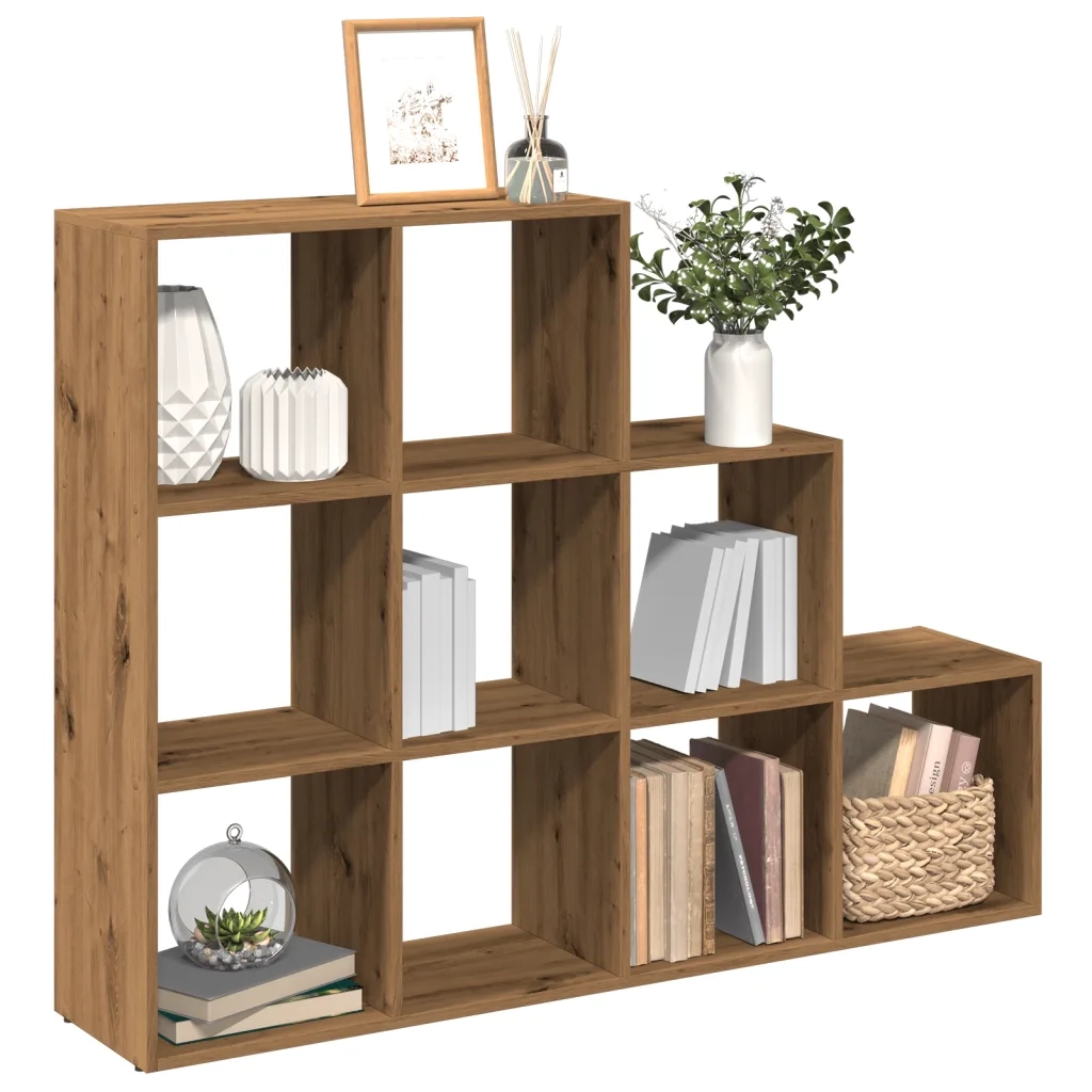 Libreria a 3 Ripiani-Scaffale per Libri-Mobile di Stoccaggio Rovere 137,5x29x103,5 cm in Truciolato