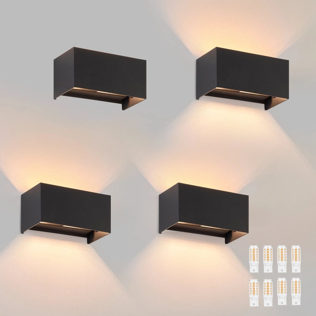 ZMH Applique 4ER Applique LED Applique da esterno Applique da interno Applique G9