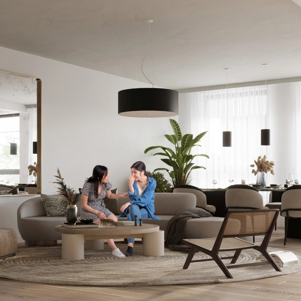 Lampadario OTTO 60 nero