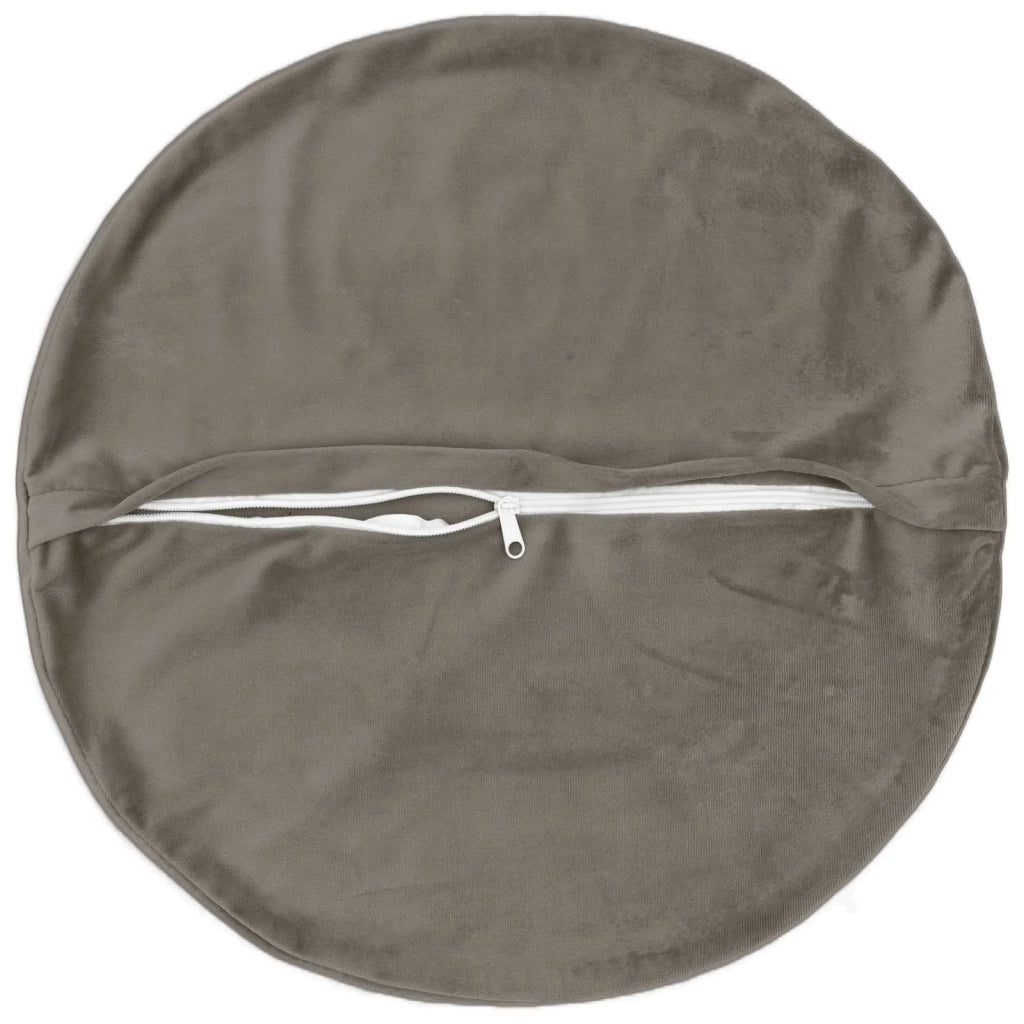 Cuscino con cuscino HEERLEN 2 pz Grigio Chiaro Velluto 929663