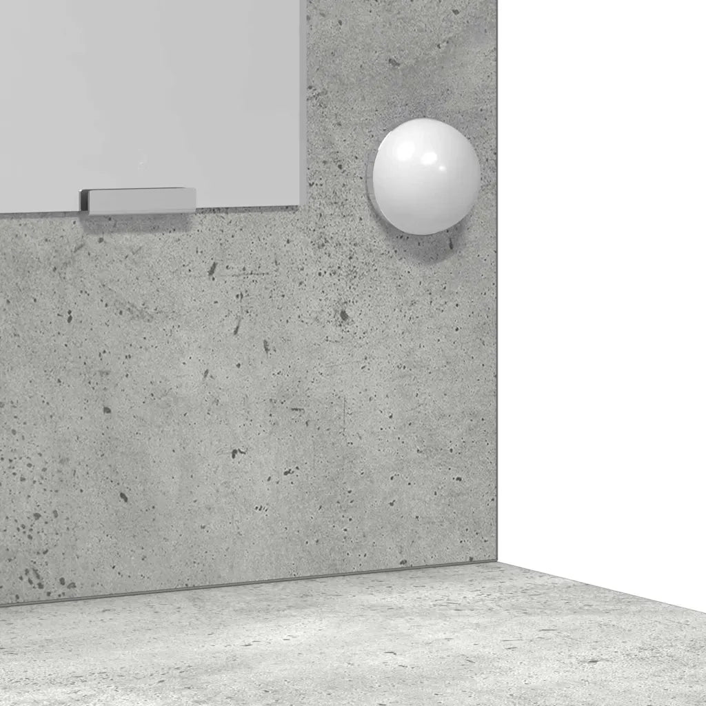 Tavolo da Trucco 3 pcs Grigio cemento Legno multistrato 3334212