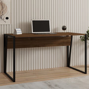Frascati, Scrivania un Ripiano, 140x70x74h cm Marrone Noce