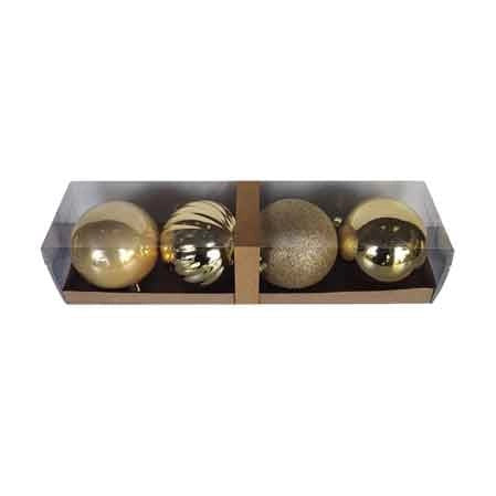 PALLINE DI NATALE Ø 10 cm, Conf. 6 pezzi - Colore Argento