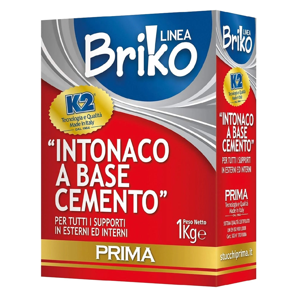 INTONACO CEMENTO 'BRIKO K2' Kg. 4 - in sacchetta- 4 pezzi  - K2
