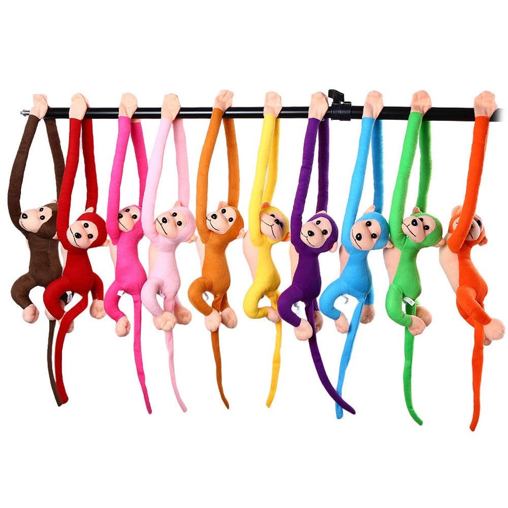 Trade Shop - Peluche Scimmia Da 65 Cm Braccia Lunghe Giocattolo Per Bambini In Vari Colori -