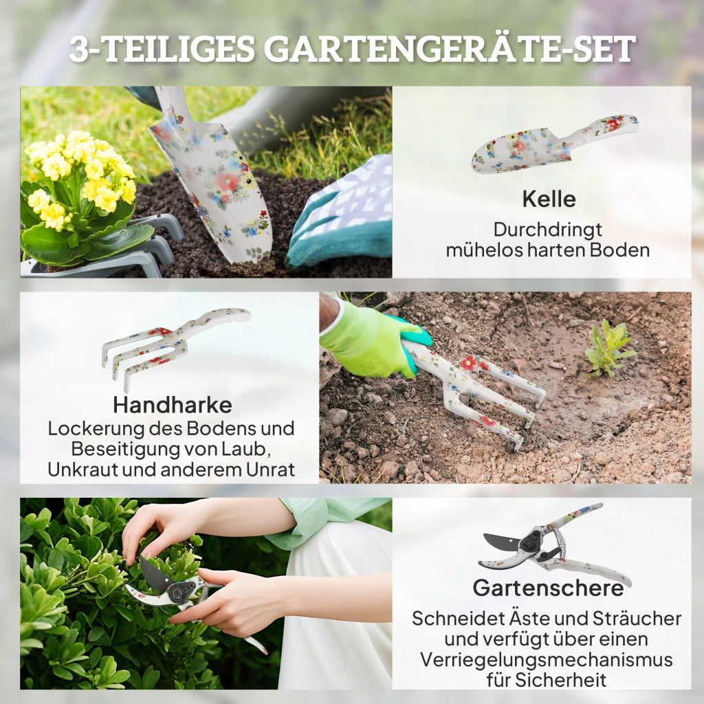 Set Giardino 3 Pezzi ¨C Zephmum ¨C Metallo