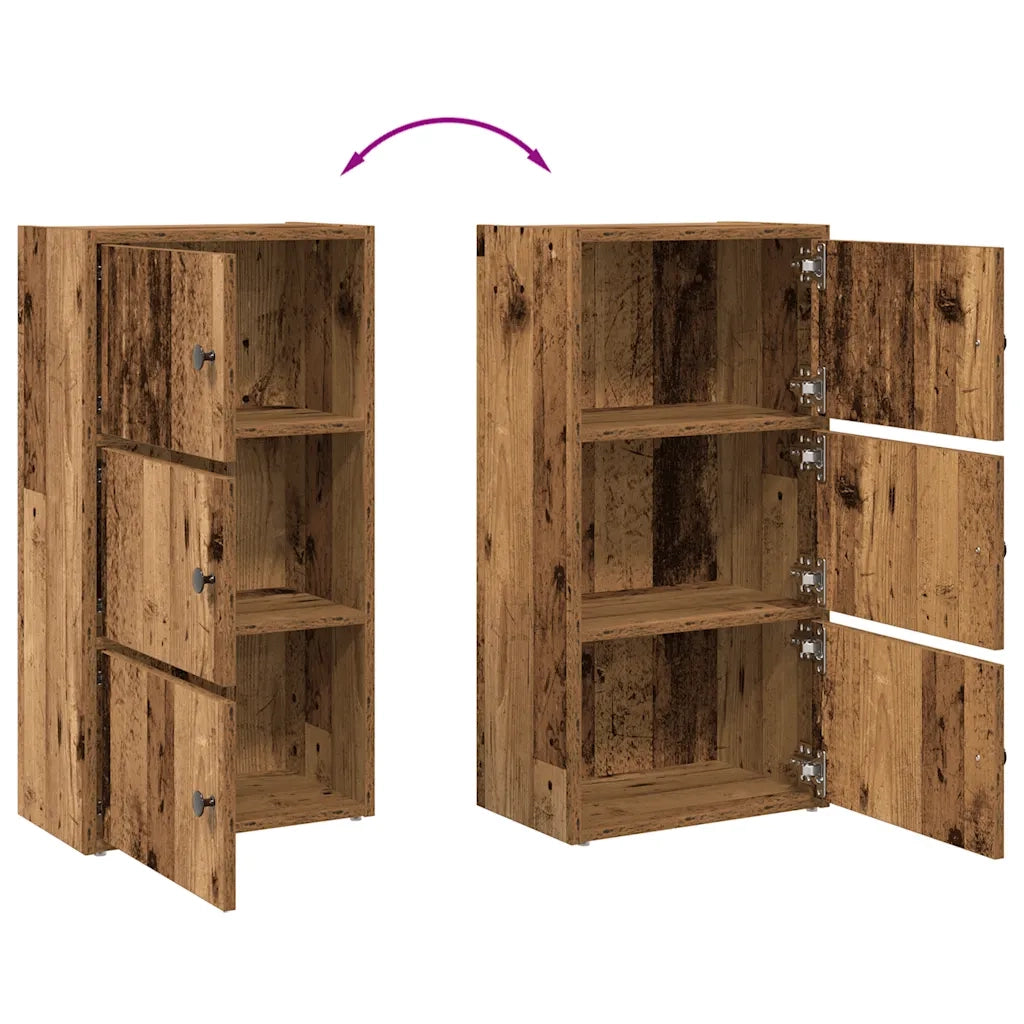 Libreria Legno Vecchio 40x24x77 cm in Truciolato 860371