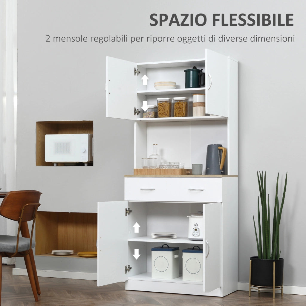Credenza ¨C Minimal ¨C Legno Bianco 80x40x180