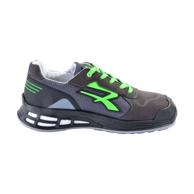 U-power RN20016 Egon Scarpe Antinfortunistiche Basse S1P SRC ESD Puntale Alluminio Antiperforazione Suola Infinergy colore Nero Verde