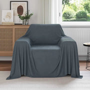 Coperta Grigio scuro 210 x 140 cm Panno 42017131