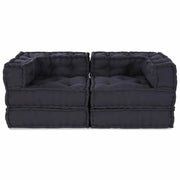 Unità di Divano Modulare 2 pcs Antracite 140 x 70 x 56 cm 3315066