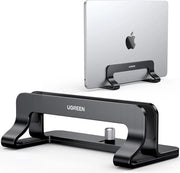 Stand per laptop verticale, in alluminio, stand per laptop verticale, supporto per laptop con base termica per risparmiare spazio.