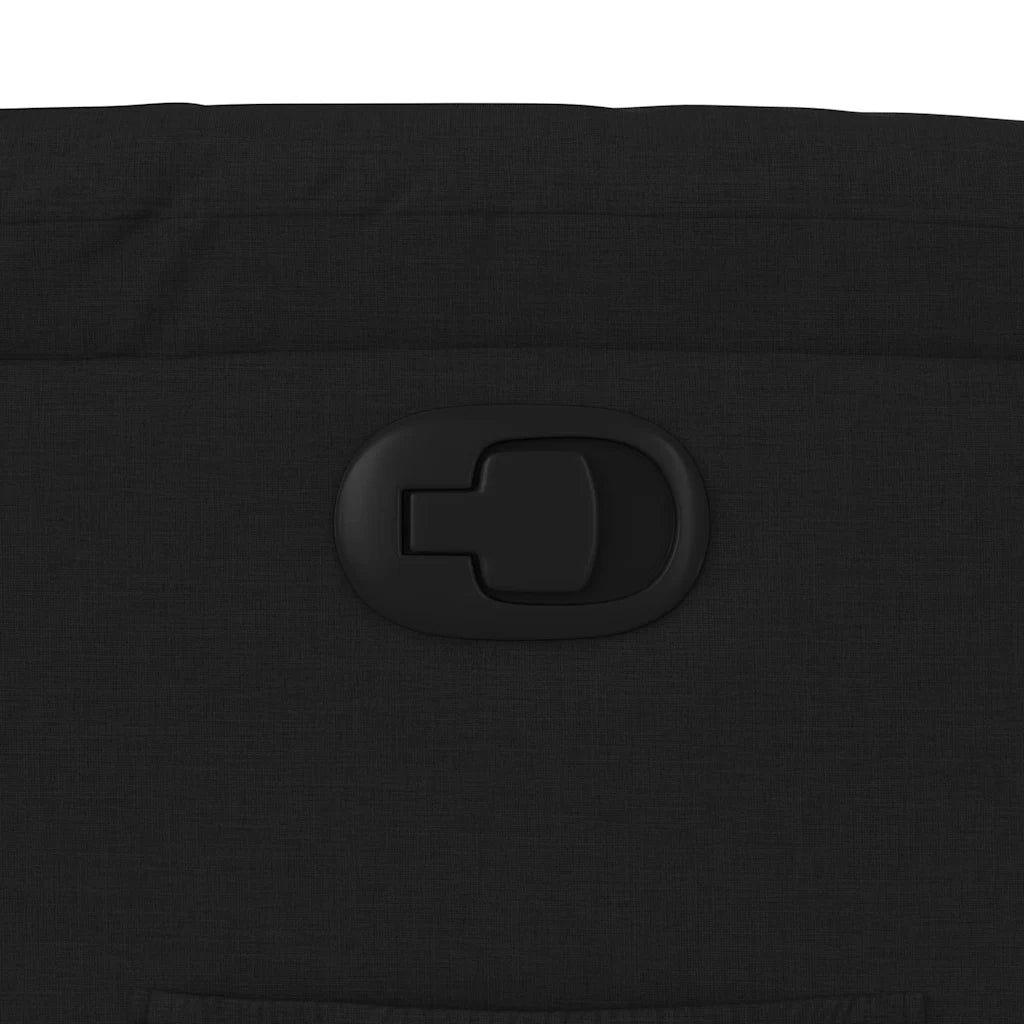 Poltrona reclinabile in tessuto nero 3205722