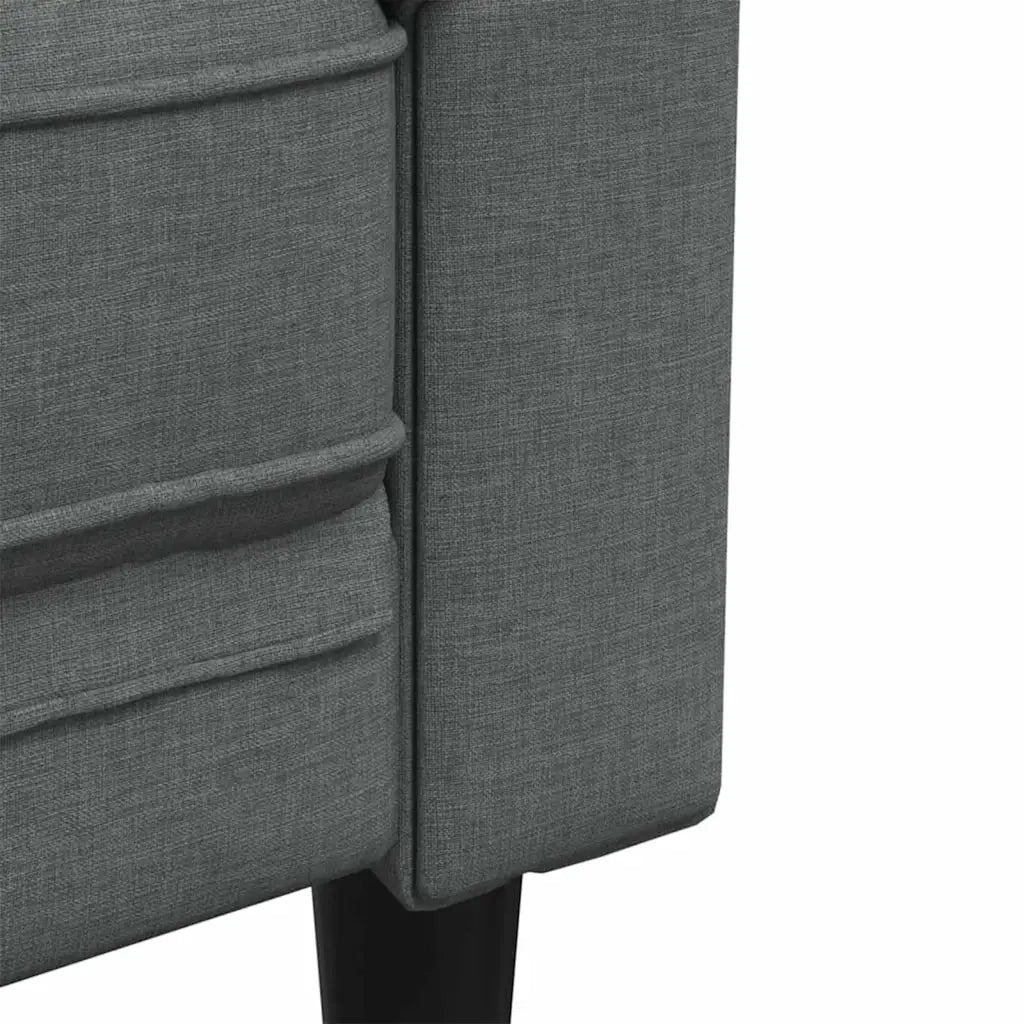 Divano per Soggiorno 3 pcs Grigio scuro 201,5 x 74,5 x 74,5 cm 3385859