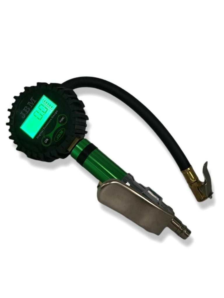 MANOMETRO DIGITALE PRESSIONE GOMME PISTOLA GONFIAGGIO PNEUMATICI 200 PSI LCD