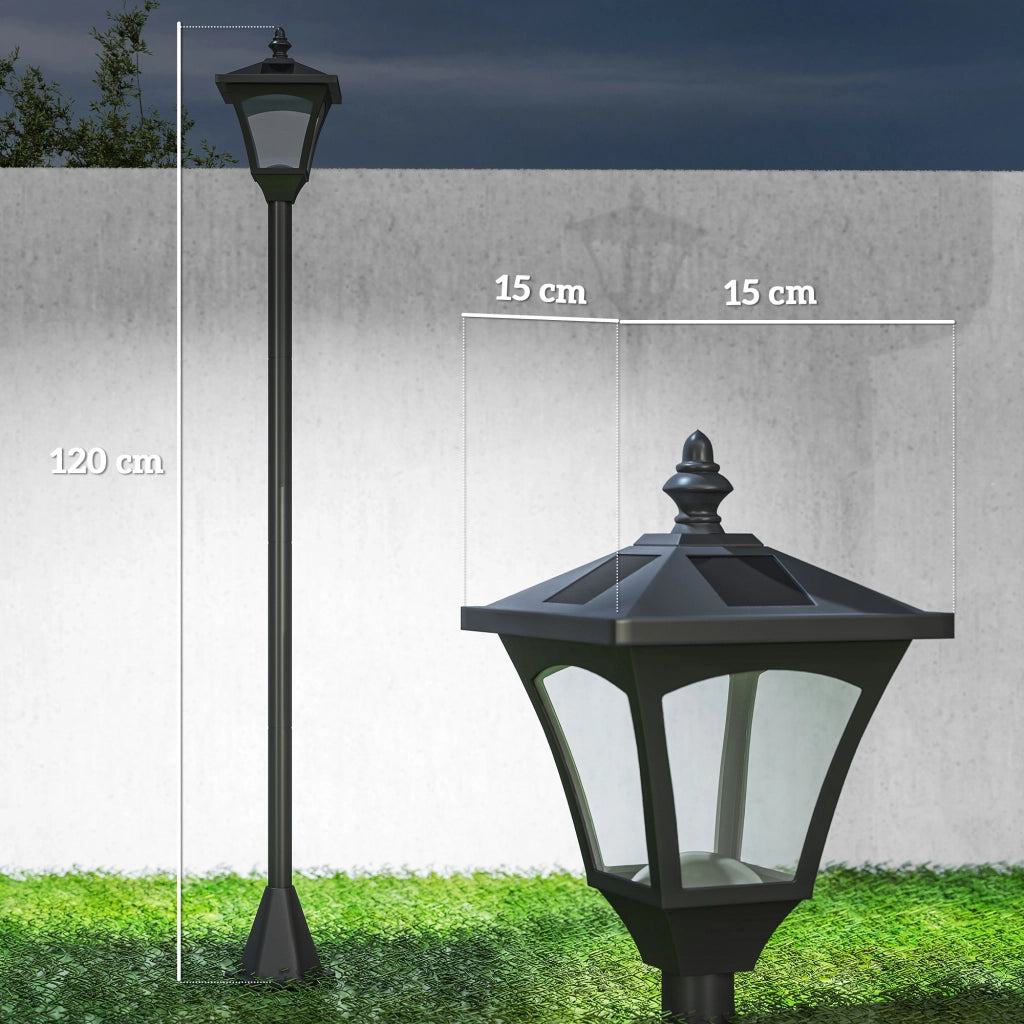 Lampada da Giardino Solare ¨C Minimal ¨C 15x15x120 cm Nero