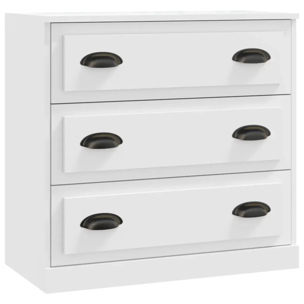 Credenze 2 pz Bianche in Legno Multistrato 3185239
