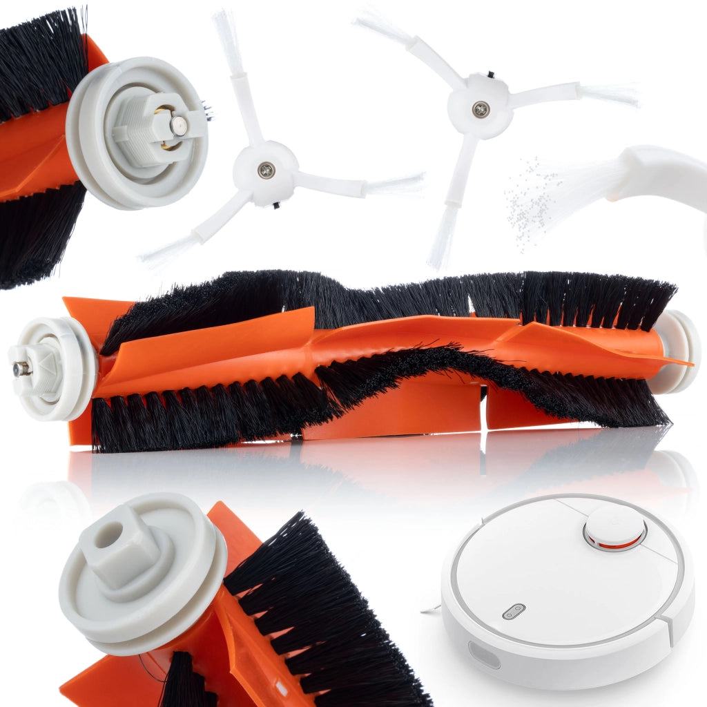 Set di Ricambio per Xiaomi Mi Vacuum – Spazzola Rotante + 2 Spazzole Laterali | Compatibile con MiJia