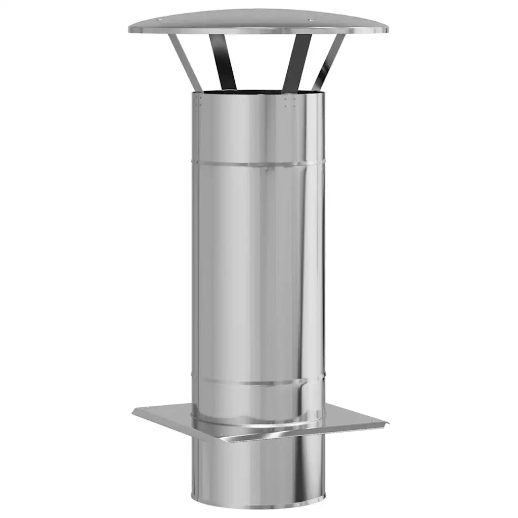 Estensione Camino Argento 35 x 35 x 65 cm Acciaio inossidabile CFW1604203