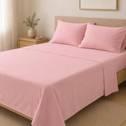 Sarenina, set Completo Letto Piazza e Mezza in Policotone, Rosa