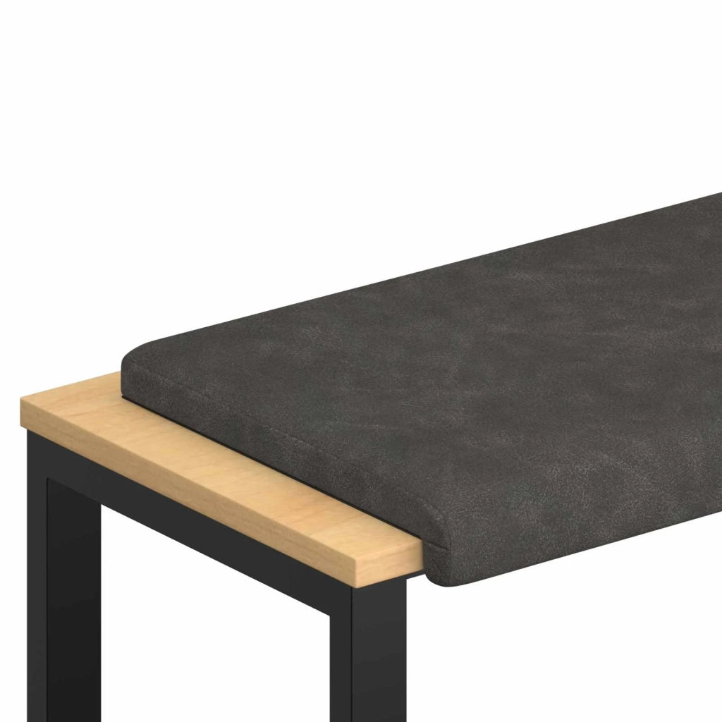 Cuscino per panchina Similpelle Nero Profondità 35 cm 42043275
