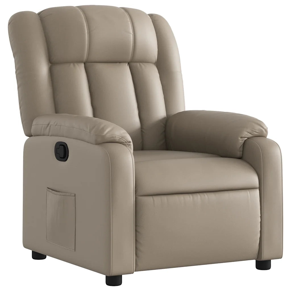 Poltrona Reclinabile Cappuccino in Similpelle 373566