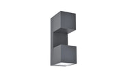 Applique esterna FARI 2 LED antracite alluminio IP54