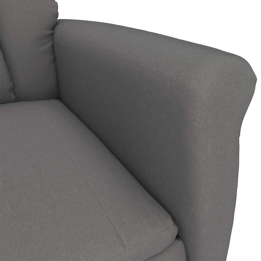 Poltrona | Sedia Relax Grigio scuro Microfibra