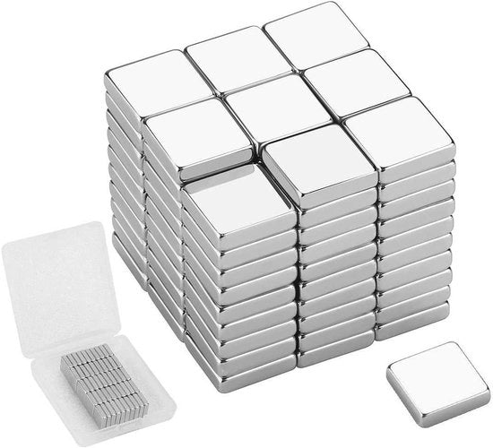 Magnetodi neodimio - superforte - 50 pezzi - 10 x 10 x 3 mm