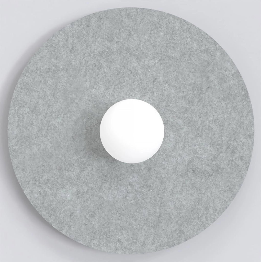 Lampada da soffitto CALMA grigia feltro 1xG9 Emibig