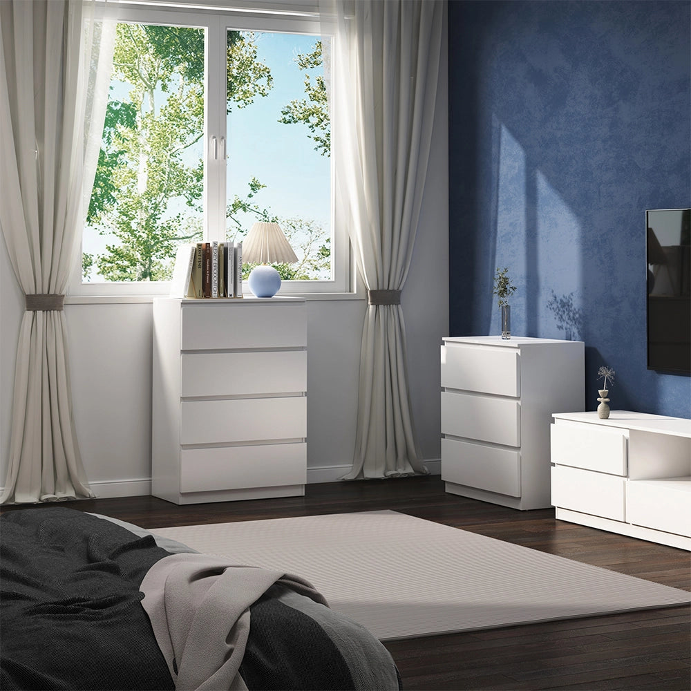 Vicco Cassettiera Bianco 39 x 102 cm