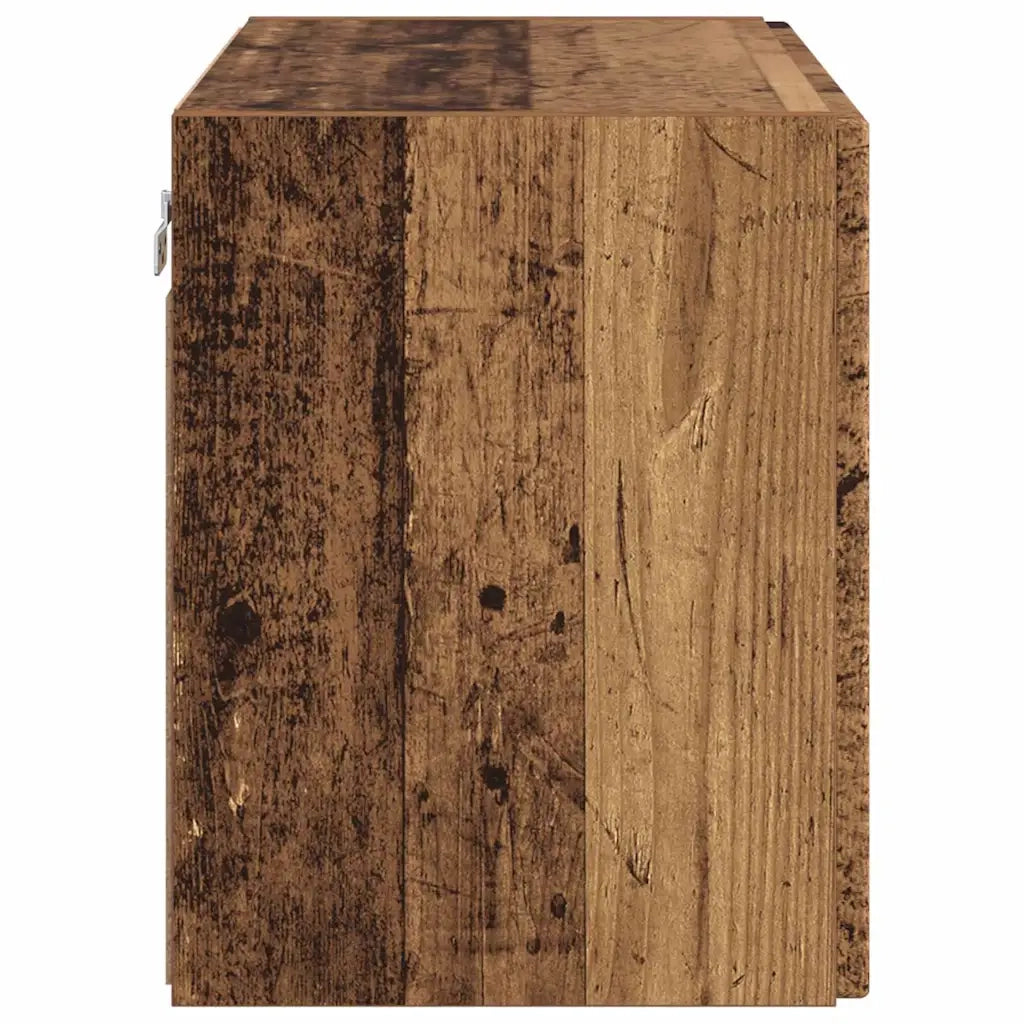 Mobile TV da parete-Mobile TV a Muro-Credenza TV Legno vecchio 59,5 x 31 x 40 cm