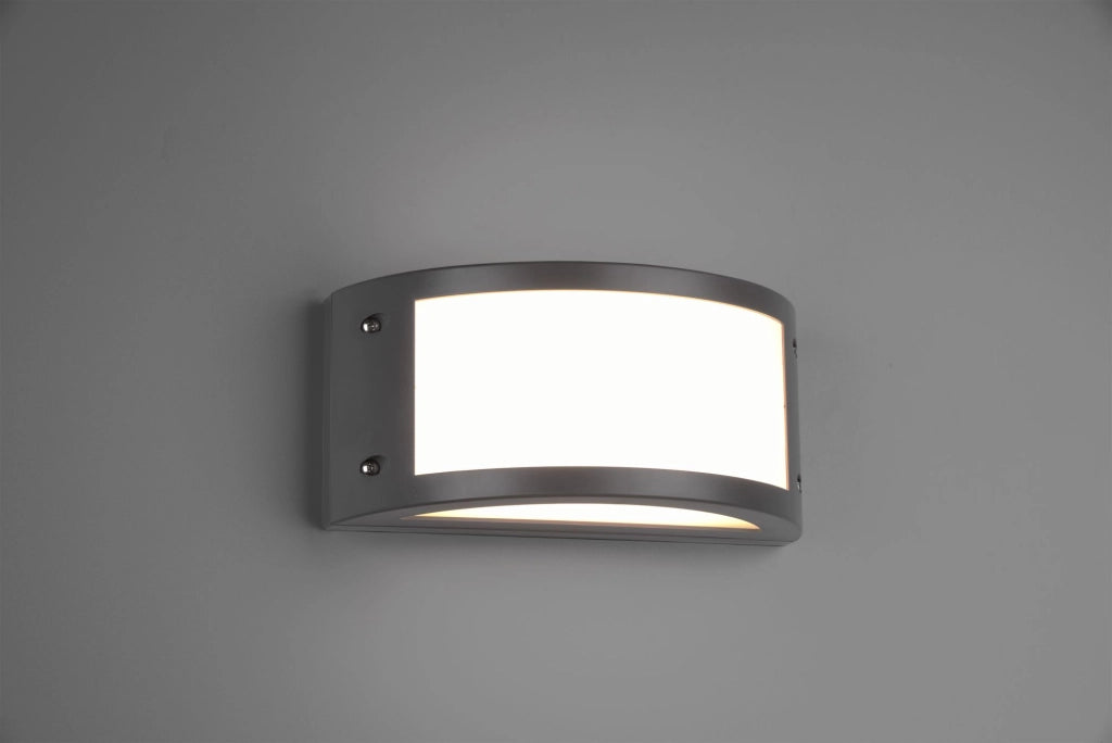 KENDAL APPLIQUE DA ESTERNO LED  12W 1400lm, 3000K FASCIA ANTRACITE IP54 L.25CM